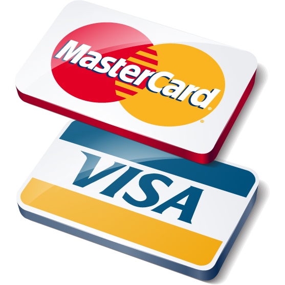 Принимаем к оплате Visa и Mastercard!