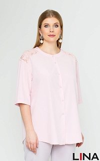 блуза 4143  розовый светл.