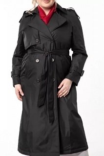 Пальто двубортное Касабланка черный